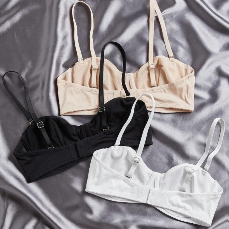 3pack Microfiber Push Up Soft Cup Bra Set