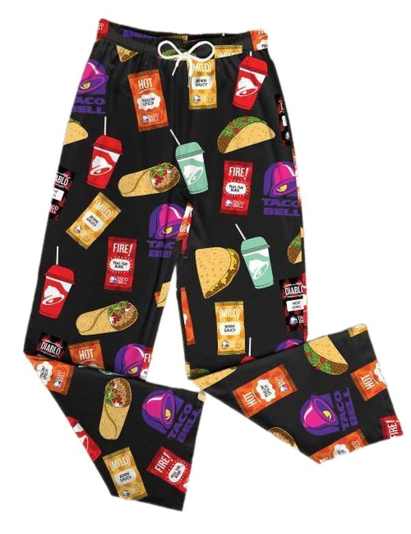Taco Bell Pajama Pants Comfy Lounge Wear for Taco Lovers