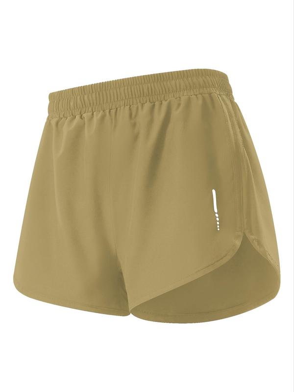 Women's Solid Drawstring Moisture Absorbing Shorts, Casual Breathable Comfortable Shorts for Daily Outdoor Wear, Ladies Bottoms for All Seasons