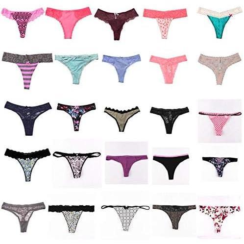 Sexy Underwear, Kinds of Women T-back Thong G-string Underpants Sexy Lacy Panties, 10 Pcs
