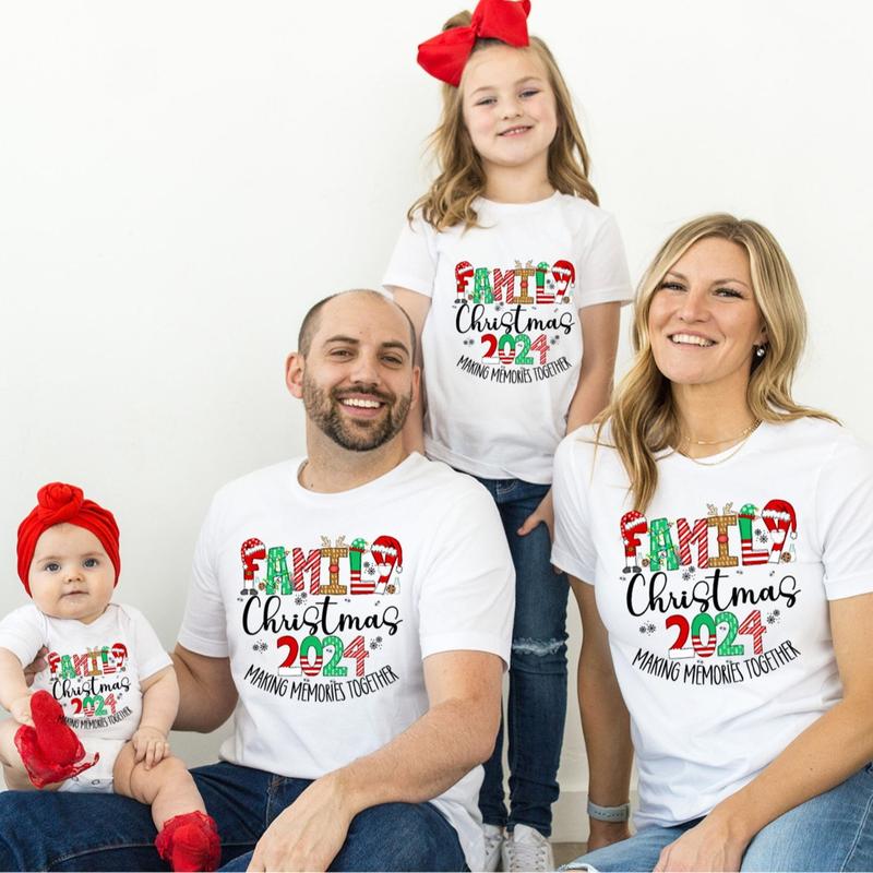 Making Memories Together Shirt Family Christmas 2024 Tee, family Christmas 2024 Shirt, Christmas Family Matching Shirt, Matching Outfits Family Tees Holiday Casual Clothes,  Family Christmas Santa Tee, Family Matching Santa Sweatshirt