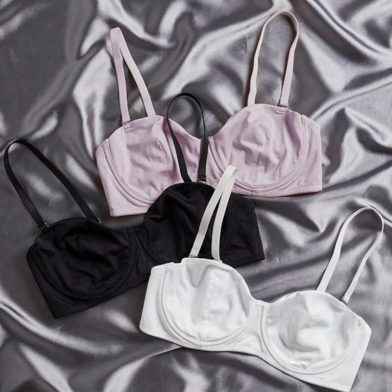3pack Microfiber Push Up Soft Cup Bra Set