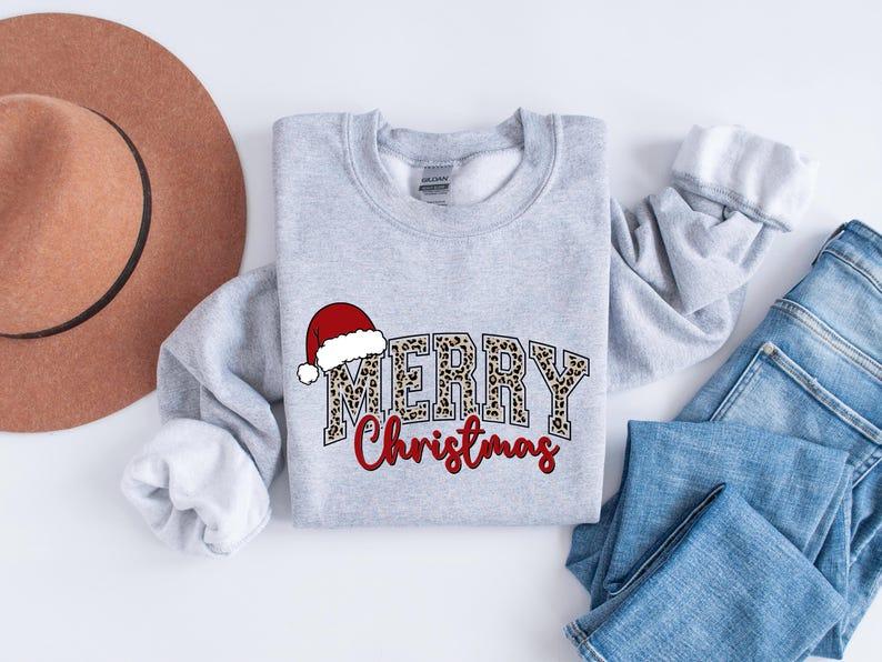 Merry Christmas Sweatshirt, Christmas Shirts, Cute Winter Sweater, Christmas Shirt for Women