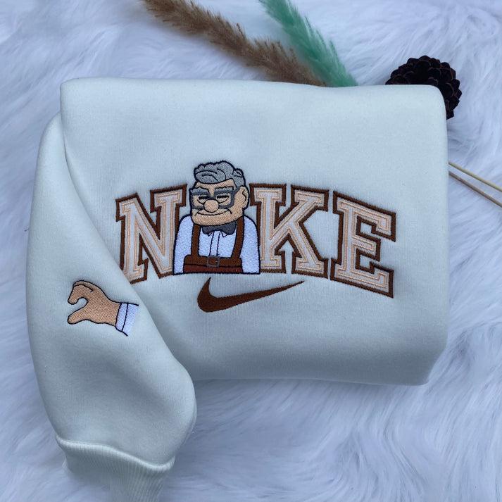 Couple Embroidery Sweatshirt, Cartoon Embroidery Sweatshirt, Couple Matching Embroidery Sweatshirt, Unisex Crewneck Sweatshirt, Trendy