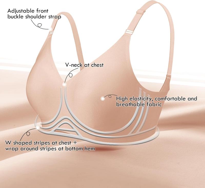 OEAK Seamless Womenswear Bra with Soft Support Wireless Available in Regular and Plus Sizes Bras