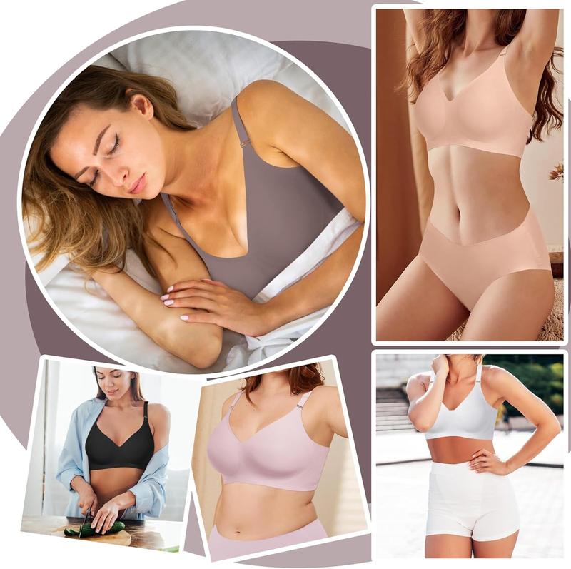 OEAK Seamless Womenswear Bra with Soft Support Wireless Available in Regular and Plus Sizes Bras