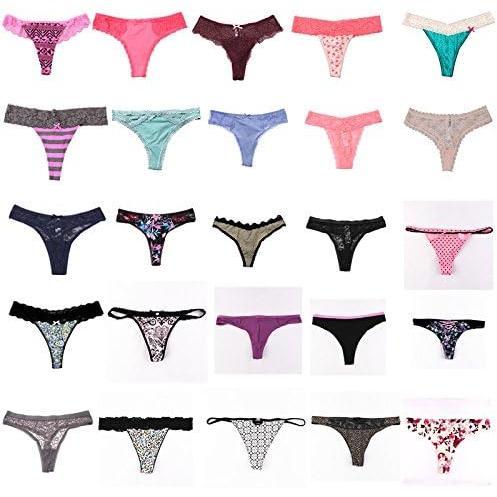 Sexy Underwear, Kinds of Women T-back Thong G-string Underpants Sexy Lacy Panties, 10 Pcs