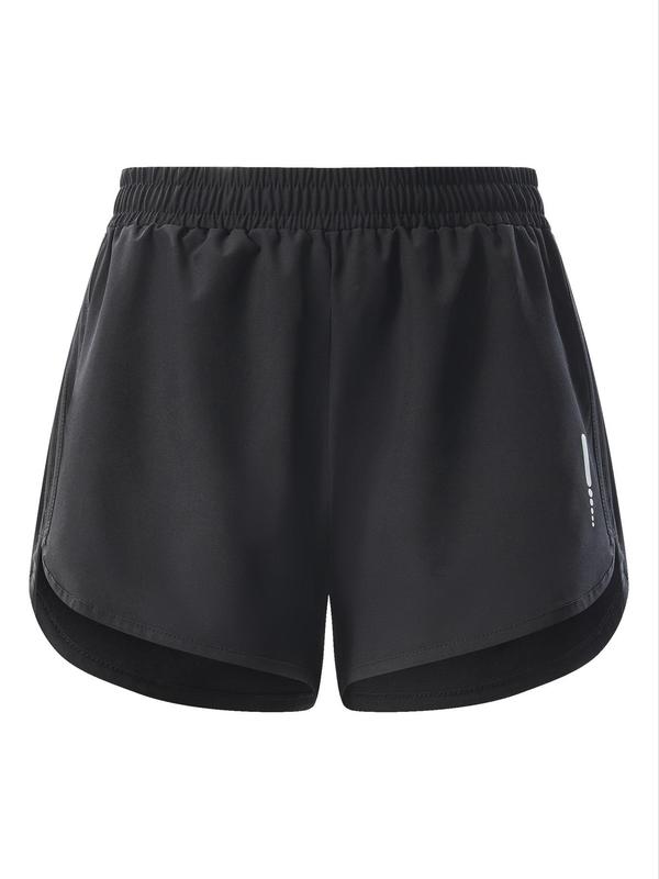 Women's Solid Drawstring Moisture Absorbing Shorts, Casual Breathable Comfortable Shorts for Daily Outdoor Wear, Ladies Bottoms for All Seasons