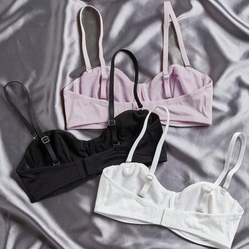 3pack Microfiber Push Up Soft Cup Bra Set