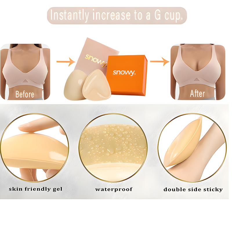Snowy Sticky Cup Inserts - Instant Boost Double Sided Adhesive Bra Cup for Women,Fitted Fitted Underwear Lady Comfort Clothing Accessories Womenswear brand covers push up swim inserts bikini insert seamless sticky