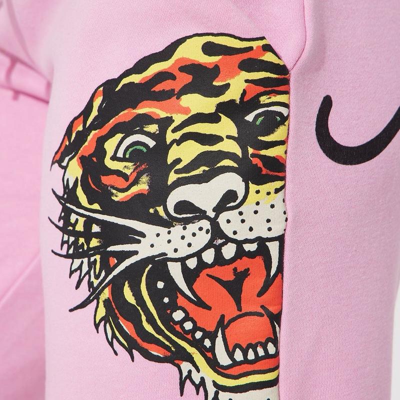 ED HARDY “TIGER ROAR” PINK FLARE PANTS Flared Womenswear women's bottom y2k wide leg loose wide