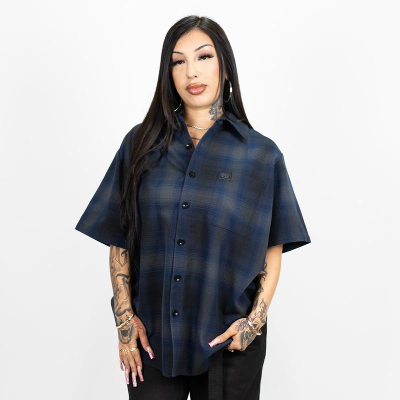 FB County Short Sleeve Checker Flannel Shirt
