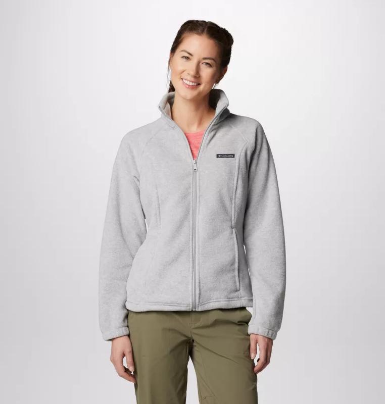 Columbia Women's Benton Springs Full Zip Fleece Jacket - Plush and Cold-Blocking - Fabric, Fit Womenswear Essential Everyday fleece jacket