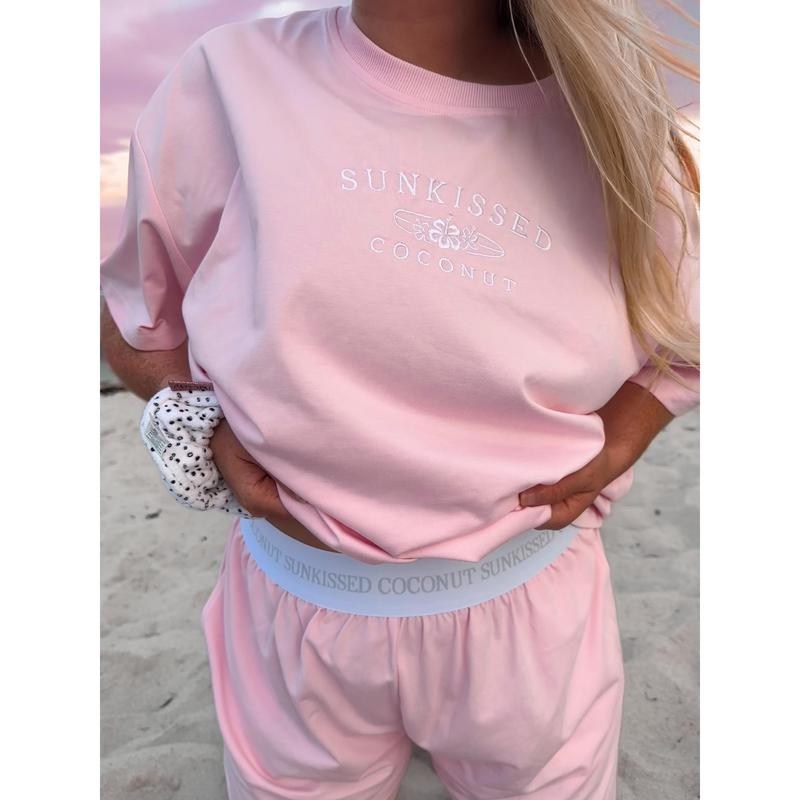 Blair Pink Basic Watercolor Shorts