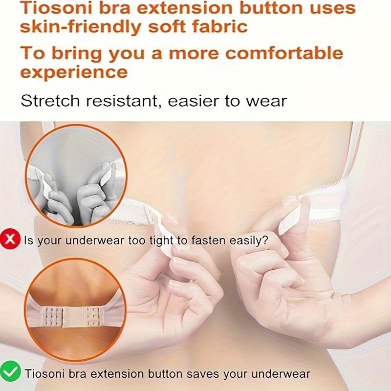 4pcs Bra Strap Extenders, Comfortable & Adjustable, 3 Hooks