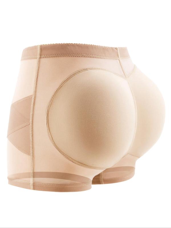 Women's Padded Contrast Mesh Sheer Shapewear Knicker, High Stretch Tummy Control Butt Lifter Shaper, Ladies Shapewear Bottoms