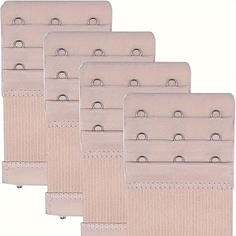 4pcs Bra Strap Extenders, Comfortable & Adjustable, 3 Hooks