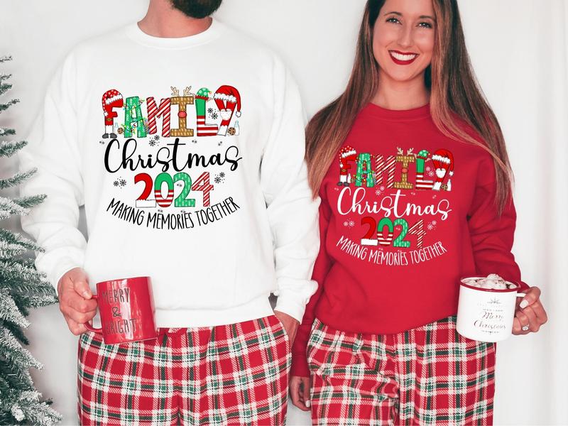 Making Memories Together Shirt Family Christmas 2024 Tee, family Christmas 2024 Shirt, Christmas Family Matching Shirt, Matching Outfits Family Tees Holiday Casual Clothes,  Family Christmas Santa Tee, Family Matching Santa Sweatshirt