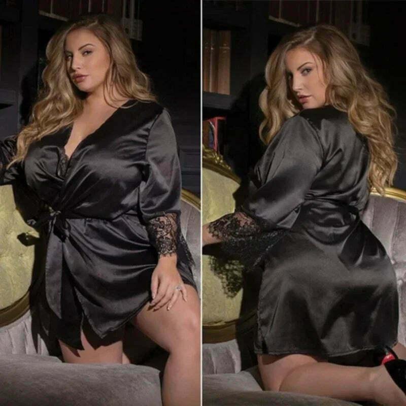 Women Bathrobe Sleep & Lounge Sexy Lingerie Dress