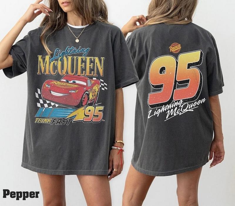 Vintage Lightning Mcqueen Shirt, 95 Lightning Mcqueen Shirt, Radiator Springs Tee, Rusteze Cars Shirt, WDW Family Vacation Shirts