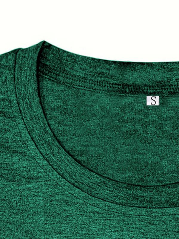 Women's Letter Print Round Neck Short Sleeve Tee, Fashion Casual Crew Neck T-Shirt for Daily Holiday Vacation Outdoor Wear, Ladies Clothes for Summer