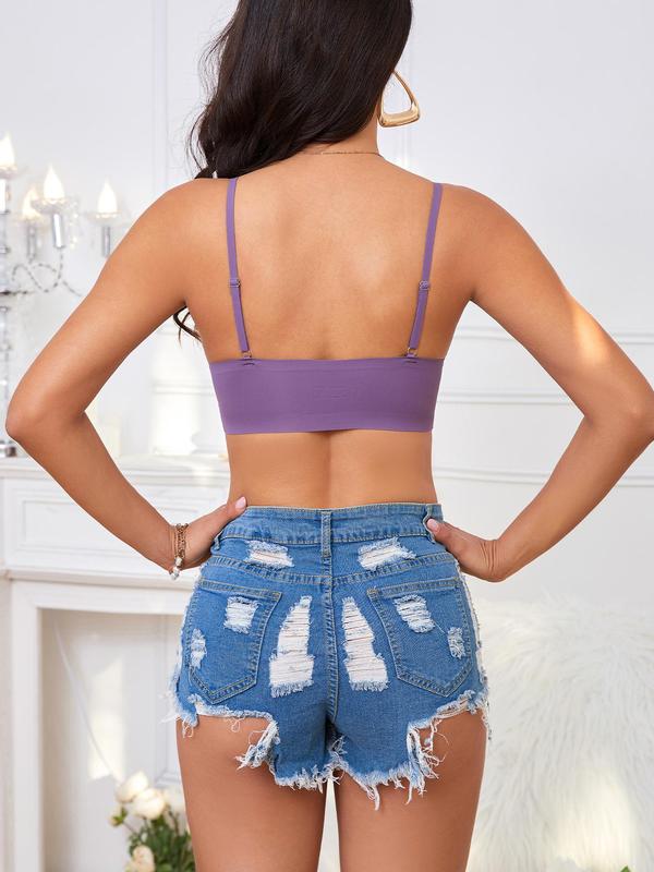 Women's Wireless Push Up Bra, Back To School Wear, Casual Breathable Adjustable Strap Seamless Bralette, Fall Bralette, Lady Sexy Lingerie for Daily Wear, Fall Wear 2024, 90s Clothes