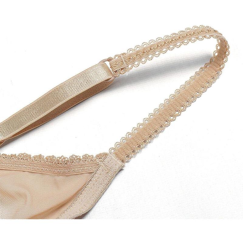 Women's Minimizer Unlined Ultra Thin Mesh Bra Underwire Non Padded Large Bust Bralette.Comfortable skin-friendly charming
