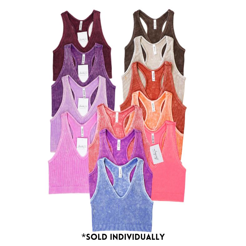 Washed Sophia Racerback Bralette-2