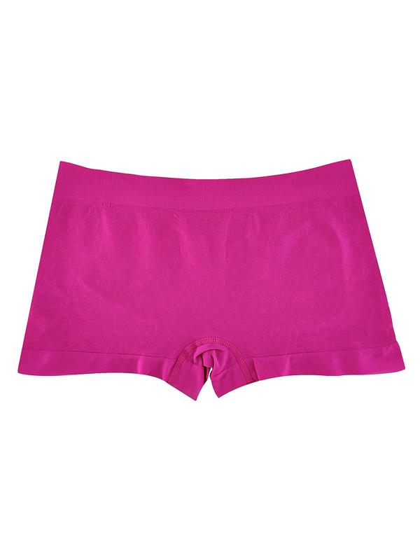Women's Plain Drop Waist Boyshorts, Minimalist Stretchy Seamless Panties, Underwear for Women, Underwear for All Seasons, Boyshorts for Women