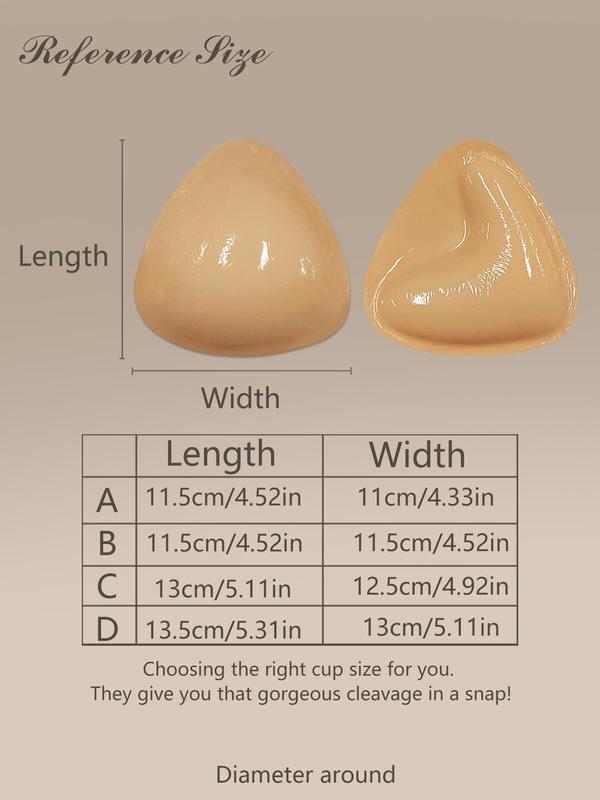 Women's Silicone Bra Insert, Double Sided Adhesive Push Up Breast Enhancer, Invisible Breast Lift Pads, Women's Lingerie Accessories for Daily Wear