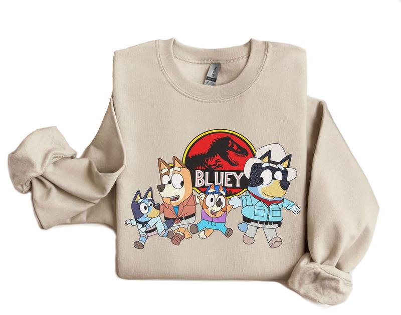Bluey Jurassic Park Shirt, Muffin Cupcake Heeler Shirt, Bluey Shirt, Bluey And Bingo Shirt, Bluey Family Shirt, Heeler Family Shirt