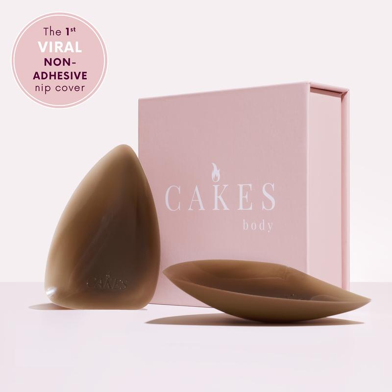 CAKES triangles - The first  GRIPPY, NOT STICKY triangle nipple covers designed for swim & tricky tops