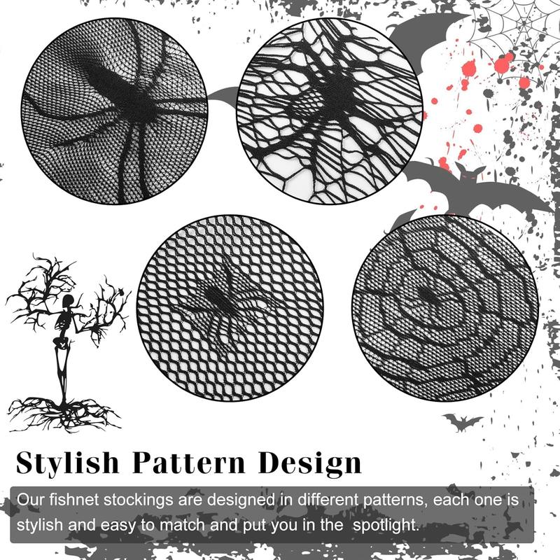 Plus Size Fishnet Stockings, Fishnet Tights Thigh High Stockings Pantyhose for Women