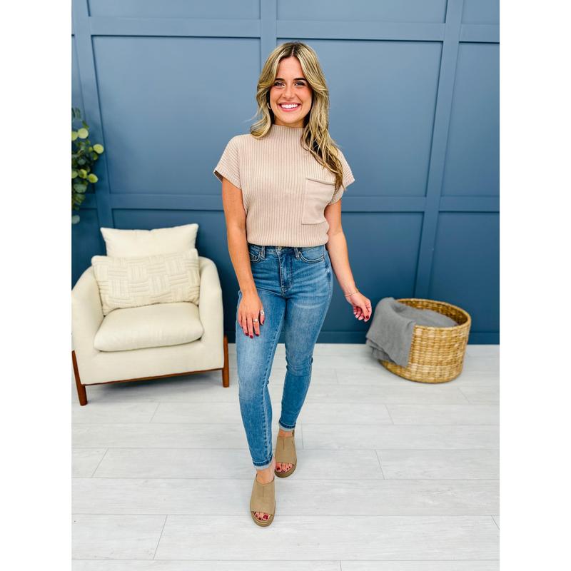 Judy Blue Triple Threat Tummy Control and Butt Lifting Skinny Jeans in REG CURVY