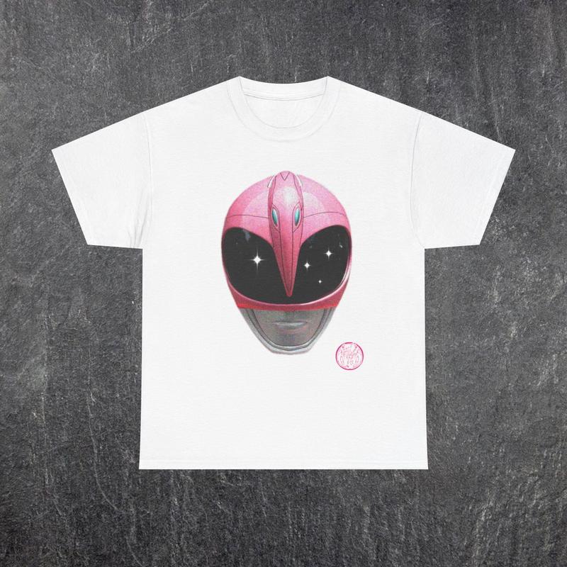 Pink Power Ranger MMPR Tee Casual Comfortable