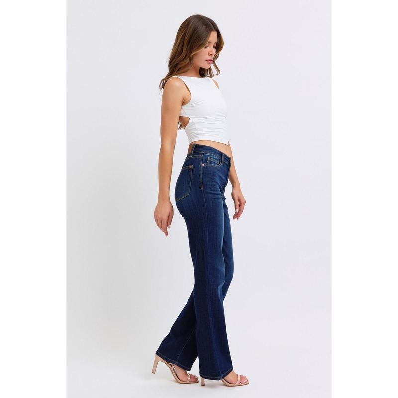 JUDY BLUE HI WAIST STRAIGHT JEANS