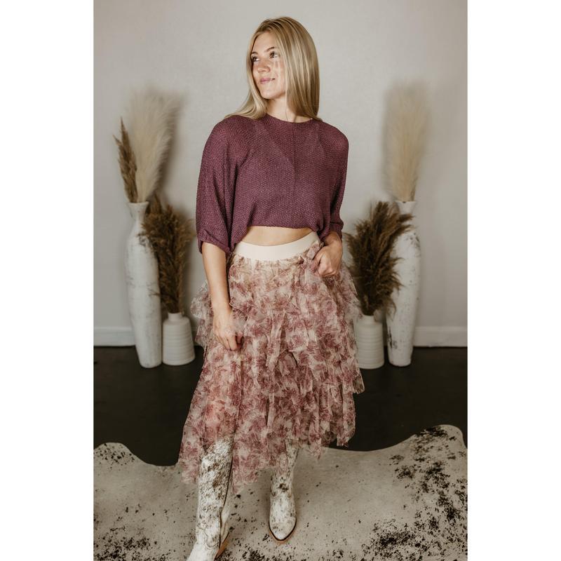 Mesh Layered Ballerina Skirt