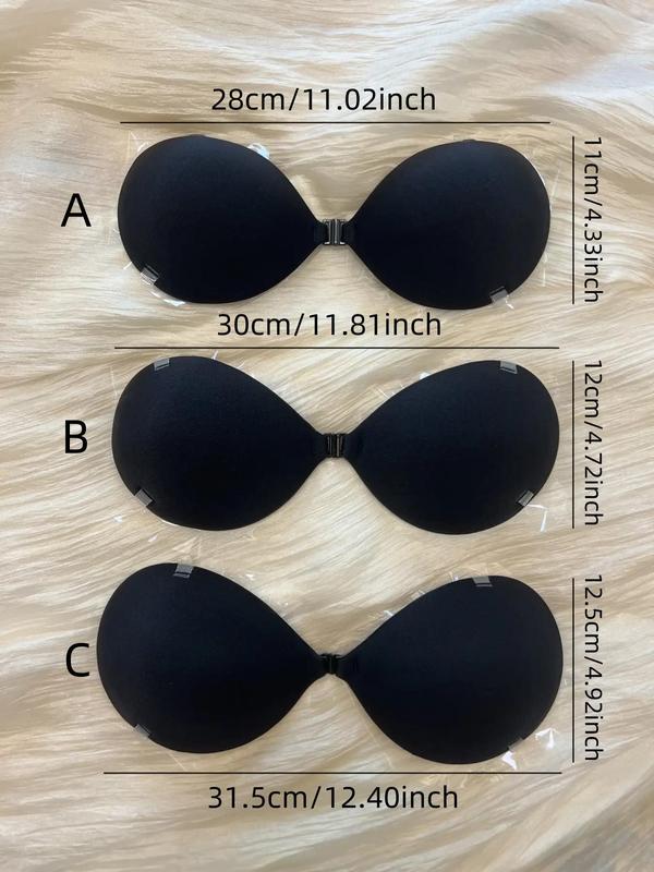 Solid Color Invisible Push Up Nipple Cover, Casual Comfy Breathable Nipple Cover, Women's Lingerie Accessories