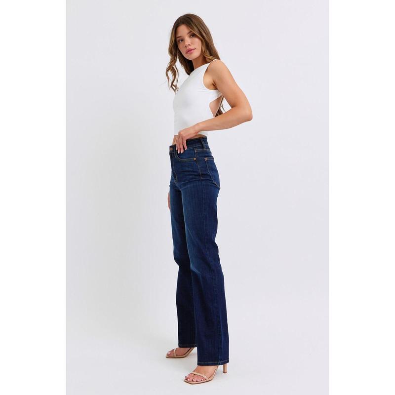 JUDY BLUE HI WAIST STRAIGHT JEANS