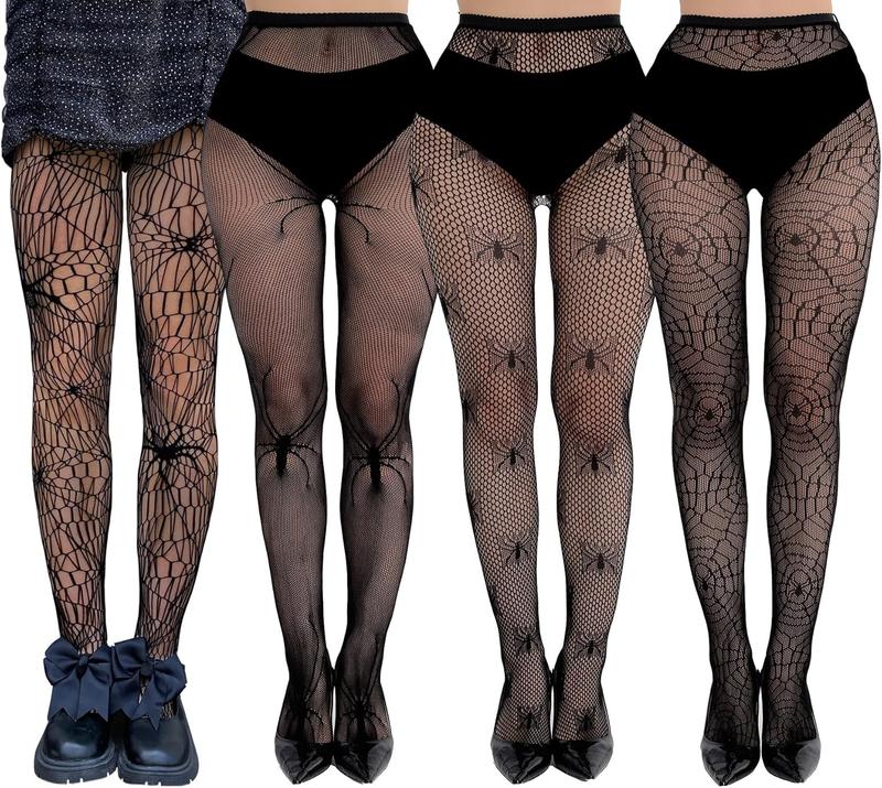 Plus Size Fishnet Stockings, Fishnet Tights Thigh High Stockings Pantyhose for Women