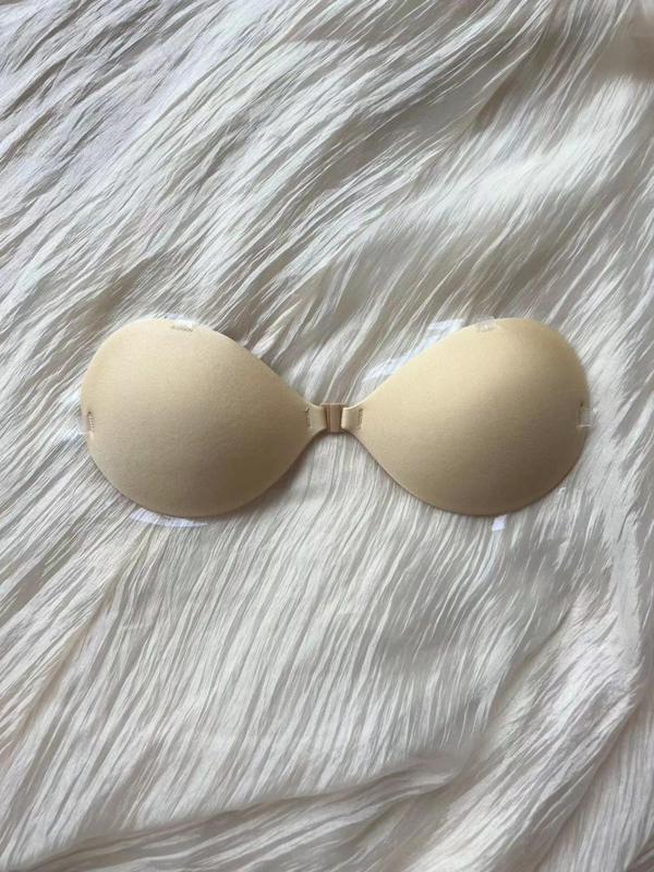 Solid Color Invisible Push Up Nipple Cover, Casual Comfy Breathable Nipple Cover, Women's Lingerie Accessories