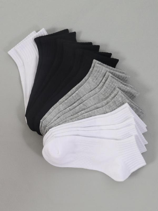 Women's Basic Solid Ankle Socks, Minimalist Breathable Low Cut Socks, Summer Socks, Multipack Socks, Lady Socks & Hosiery, Back-to-school Clothing, Fall Socks for Women, Ankle Socks, Compression Socks, Summer Wear 2024, Vacation Wear