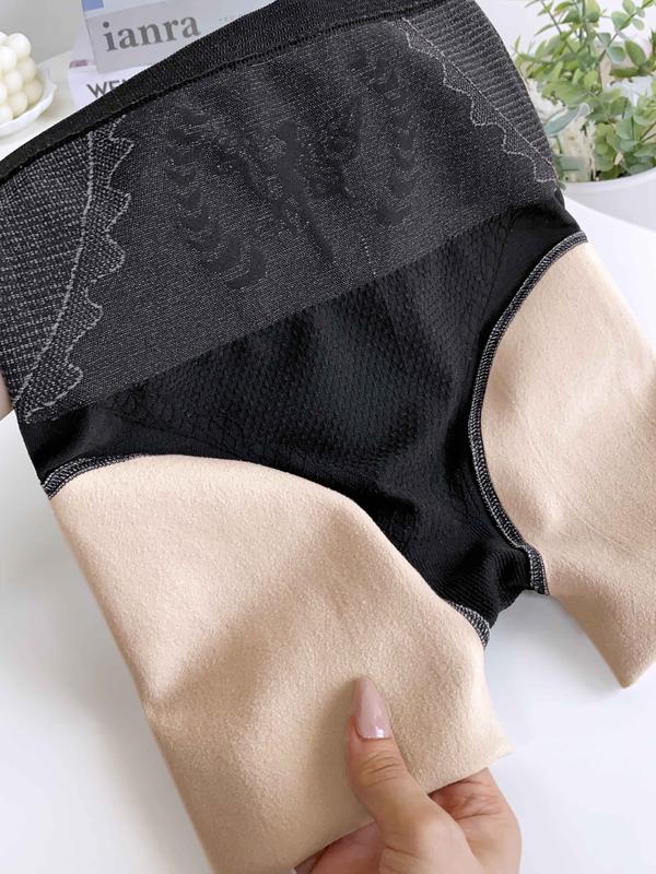 ChicMe Women Transparent Butt Lifting Tight Fleece Lined Tummy Control Thick High Waist Elasticity Thermal Pantyhose Warm Leggings Comfort Fit