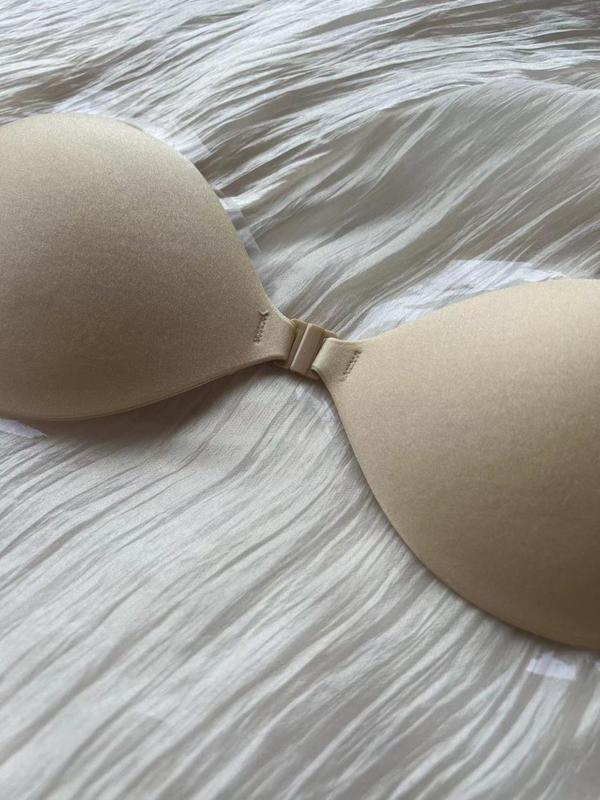 Solid Color Invisible Push Up Nipple Cover, Casual Comfy Breathable Nipple Cover, Women's Lingerie Accessories