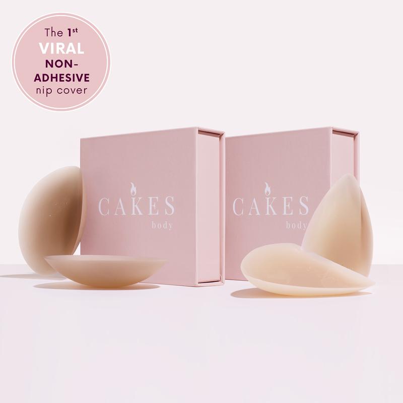 CAKES - Most Popular Bundle - CAKES circles & CAKES triangles - Grippy NOT STICKY, medical grade silicone, nipple cover. DOES NOT PROVIDE LIFT