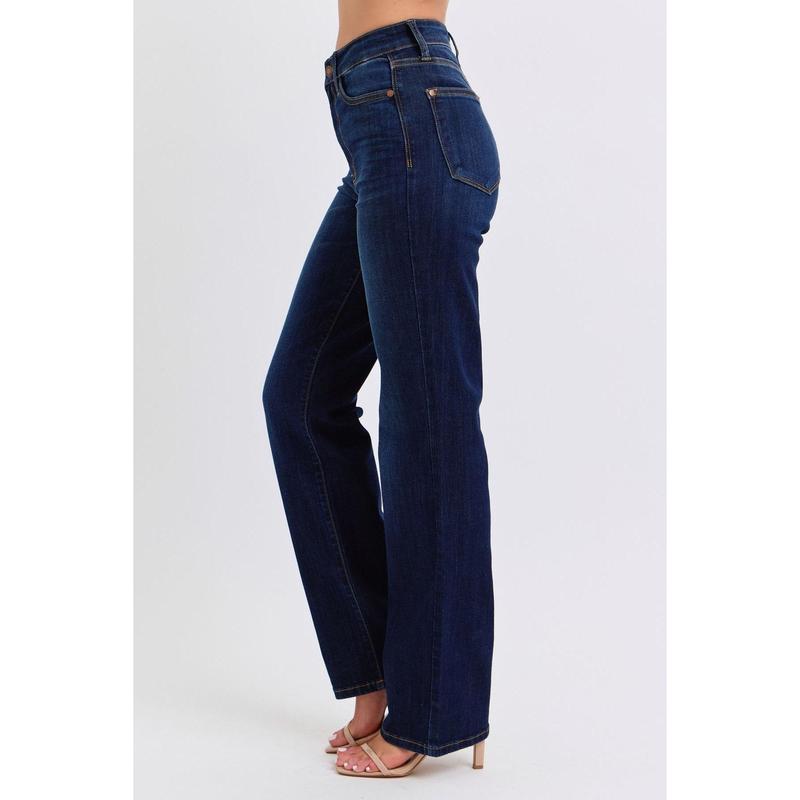 JUDY BLUE HI WAIST STRAIGHT JEANS