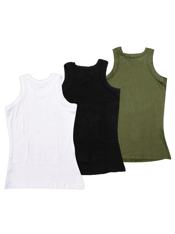 Women's Basic Plain Round Neck Tank Top, Casual Sleeveless Ribbed Top for Summer, Ladies Clothes for Daily Wear
