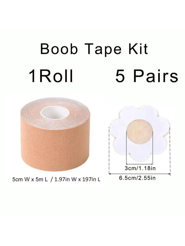 Disposable Bra Sticker, Flower Shape Design Disposable Bra Sticker & Boob Tape for Daily Use, Women's Lingerie Accessories