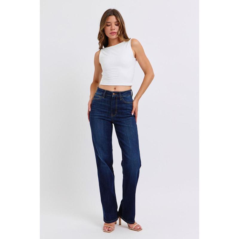 JUDY BLUE HI WAIST STRAIGHT JEANS