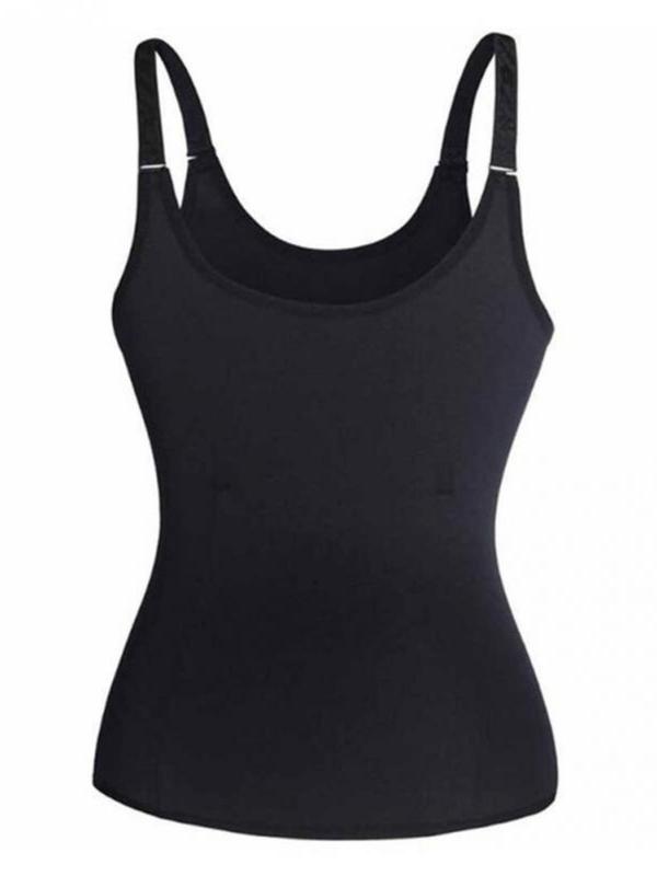 Women's Solid Zipper Front Hook   Shapewear Tank Top, Adjustable Strap Tummy Control Shaper, Tummy Tuck Shaper, Waist Trainer for Women